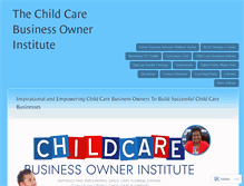 Tablet Screenshot of childcarebusinessowner.com